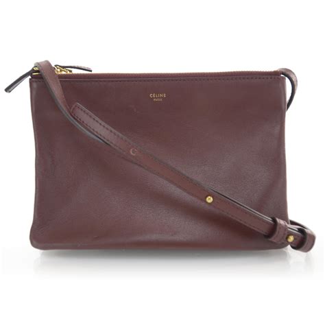 celine trio burgundy